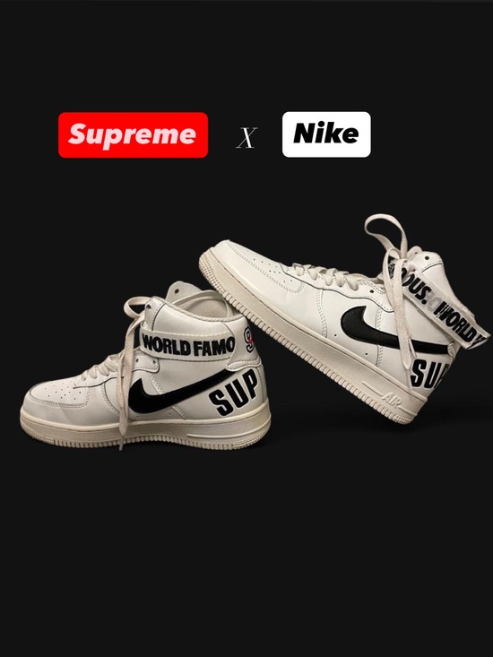 Nike Air Force Other - Men’s White Supreme x Nike Air Force 1 High SP Sneakers